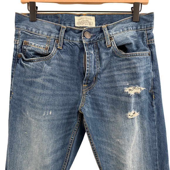 Aeropostale Men's Classic Blue Jeans - Picture 2 of 9
